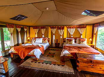 Tipilikwani Mara Camp: Luxury Tent Twinbetten