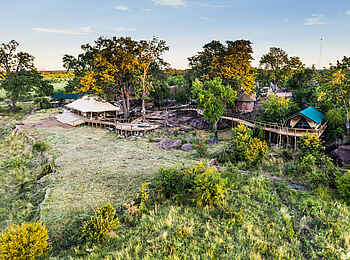 Deteema Springs Camp: Luftaufnahme vom Camp