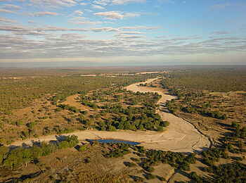 Time + Tide Nsolo: Das Camp aus der Luft