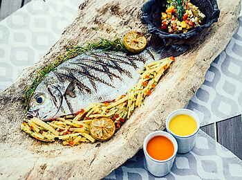 Anantara Medjumbe Island Resort: Frischer Fisch