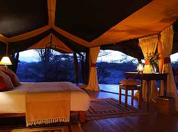 Lewa Safari Camp: Abend im Gästezelt