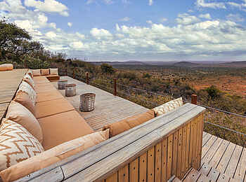 Loisaba Lodo Springs: Lounge mit Aussicht