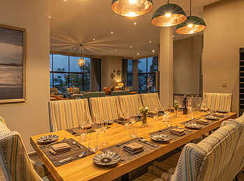 Lux Lake Kivu Hotel: Royal Villa Speisebereich