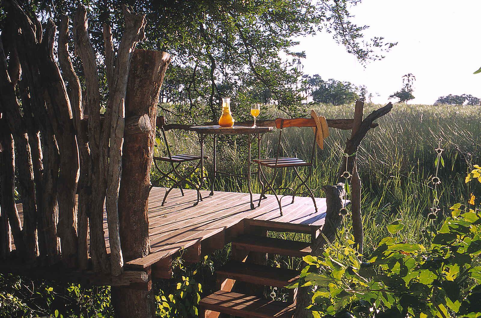 Sandibe Okavango Safari Lodge: Privates Deck Sandibe Okavango Safari Lodge: Privates Deck