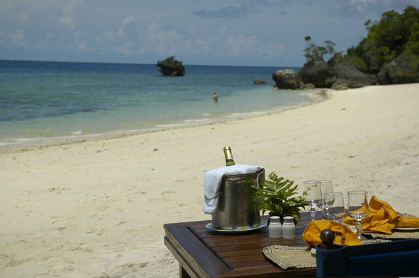 Sansibar Serena Hotel: Picknick am Strand Sansibar Serena Hotel: Picknick am Strand