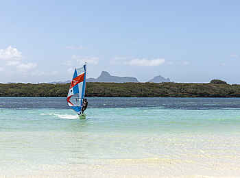Shandrani Beachcomber Resort and Spa: Windsurfen Shandrani Beachcomber Resort and Spa: Windsurfen