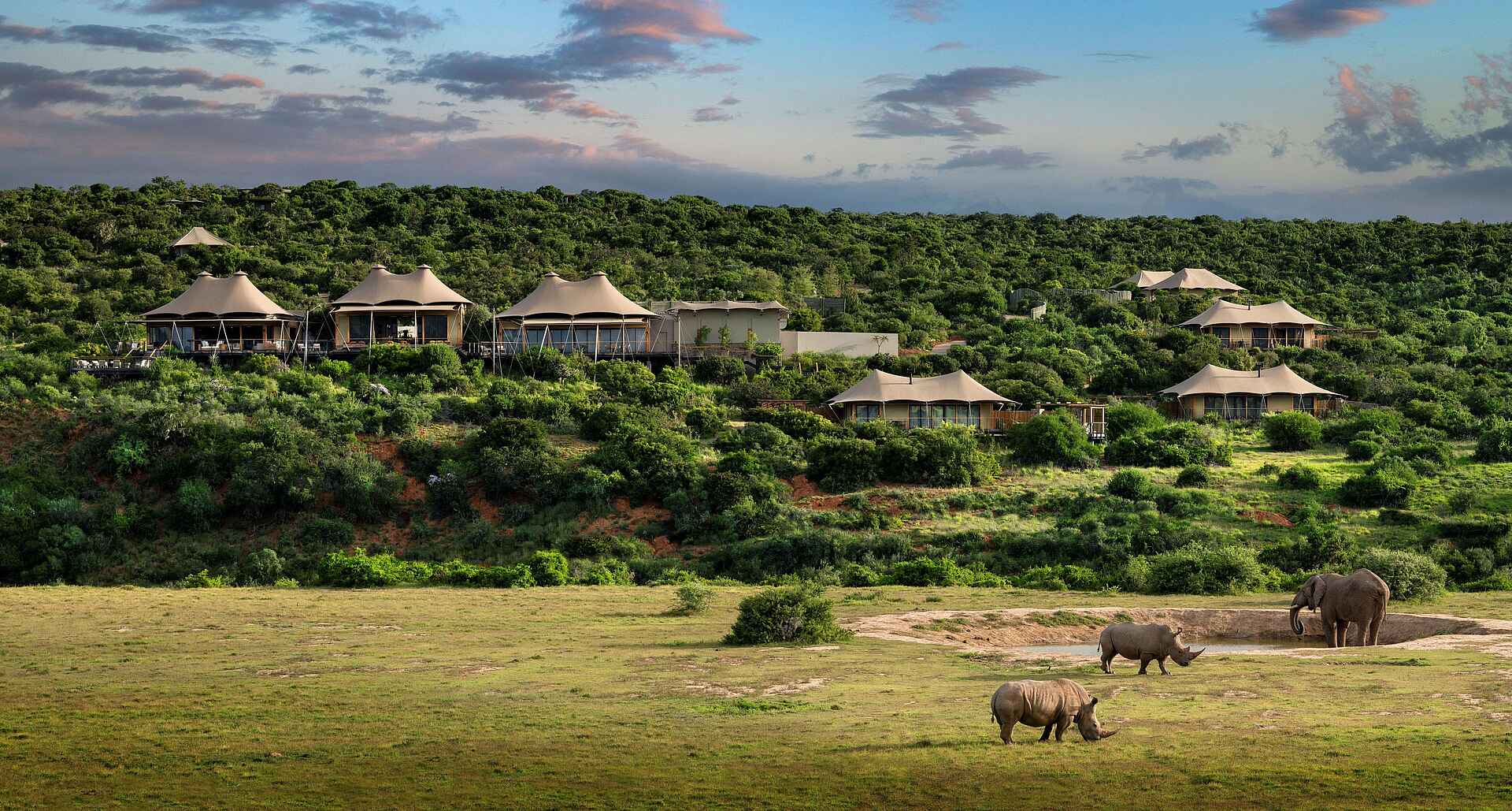 Sindile Luxury Tented Camp: Blick auf das Camp