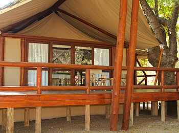 Tuli Safari Lodge Mashatu: Luxury Tented Suite mit Veranda