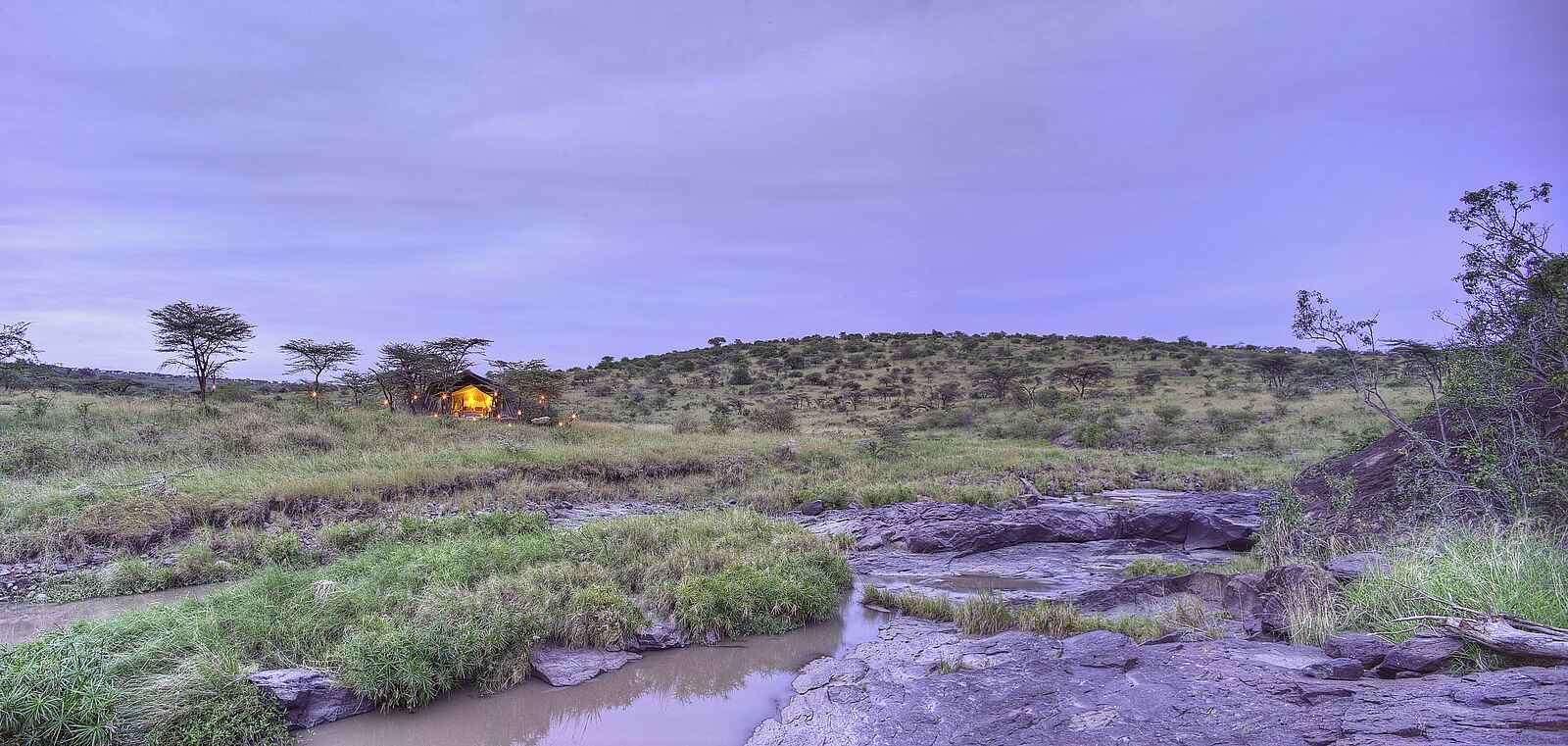 Richards River Camp: Gästezelt in Flussnähe Richards River Camp: Gästezelt in Flussnähe