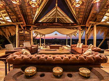 Selinda Camp: Sitzgelegenheiten in der Lounge