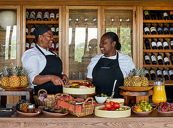 Ecca Lodge: Frühstücksbuffet Ecca Lodge: Frühstücksbuffet