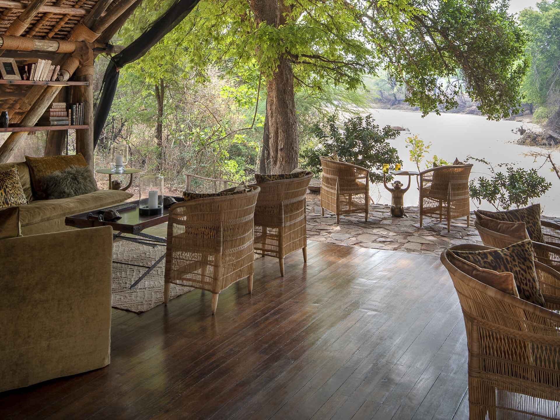 Laba Jongomero Camp: Blick aus der Lounge