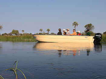 Moremi Crossing: Motorbootausflug Moremi Crossing: Motorbootausflug
