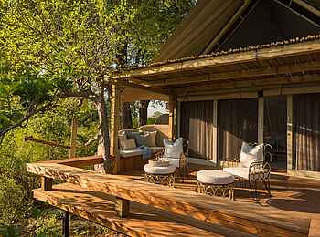 Mpala Jena Camp: Die Gästeterrasse Mpala Jena Camp: Die Gästeterrasse