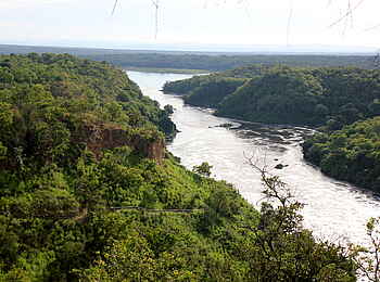 Murchison River Lodge: Schlucht unterhalb der Wasserfälle
