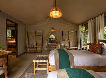 Rekero Camp: Family Tent Twin Betten