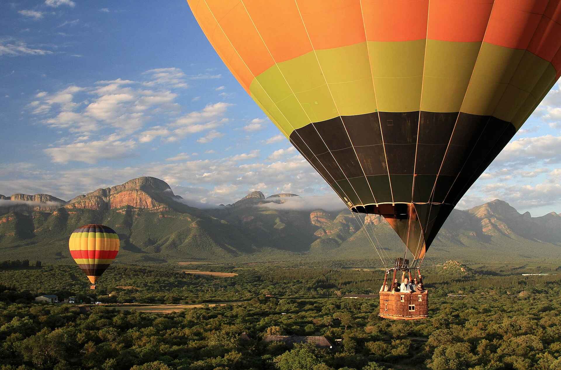 Saseka Tented Camp: Heißluftballonfahrt