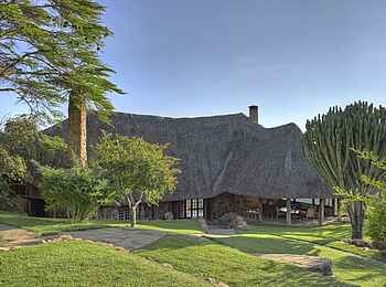 Borana Lodge: Blick auf den Zentralbereich Borana Lodge: Blick auf den Zentralbereich