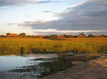 Camp Hwange: Das Camp aus der Ferne