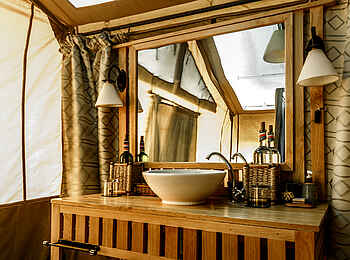 Porini Amboseli Camp: Waschtisch Porini Amboseli Camp: Waschtisch