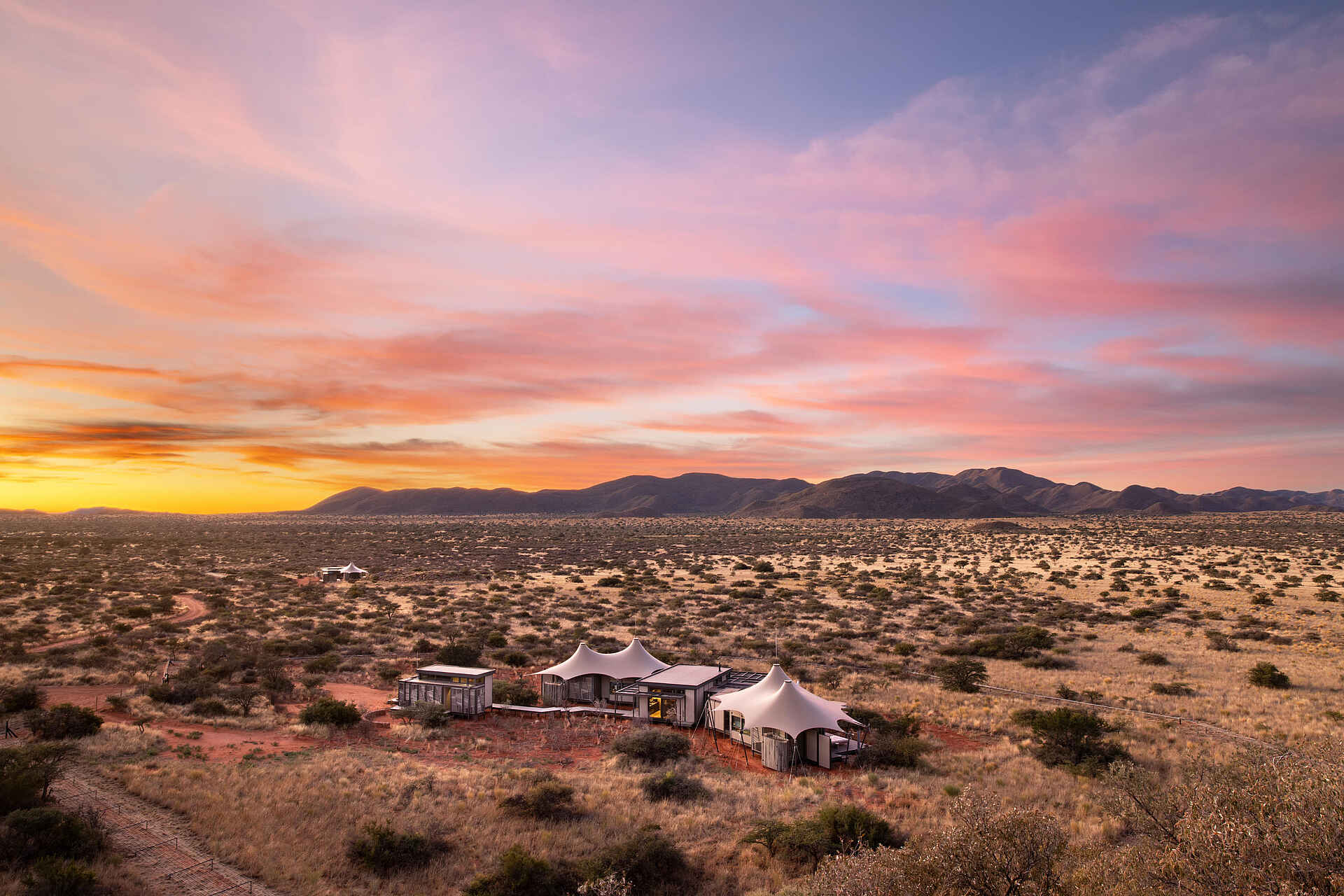 Tswalu Loapi Tented Camp: Das Camp aus der Vogelperspektive