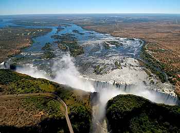 Victoria Falls bei Hochwasser