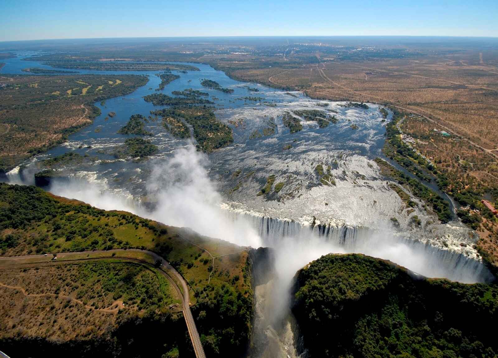 Victoria Falls bei Hochwasser Victoria Falls bei Hochwasser