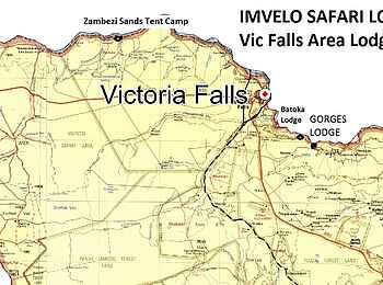 Zambezi Sands: Landkarte