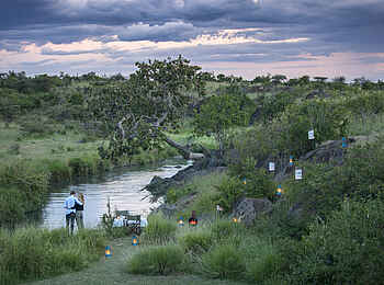 Richards River Camp: Dinner am Fluss Richards River Camp: Dinner am Fluss