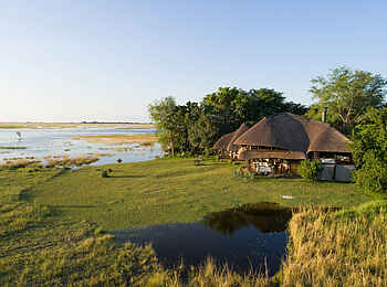 Chobe Savanna Lodge: Lage am Fluss