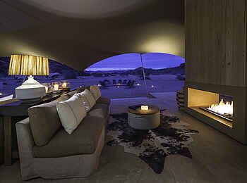 Hoanib Skeleton Coast Camp: Abendstimmung Hoanib Skeleton Coast Camp: Abendstimmung