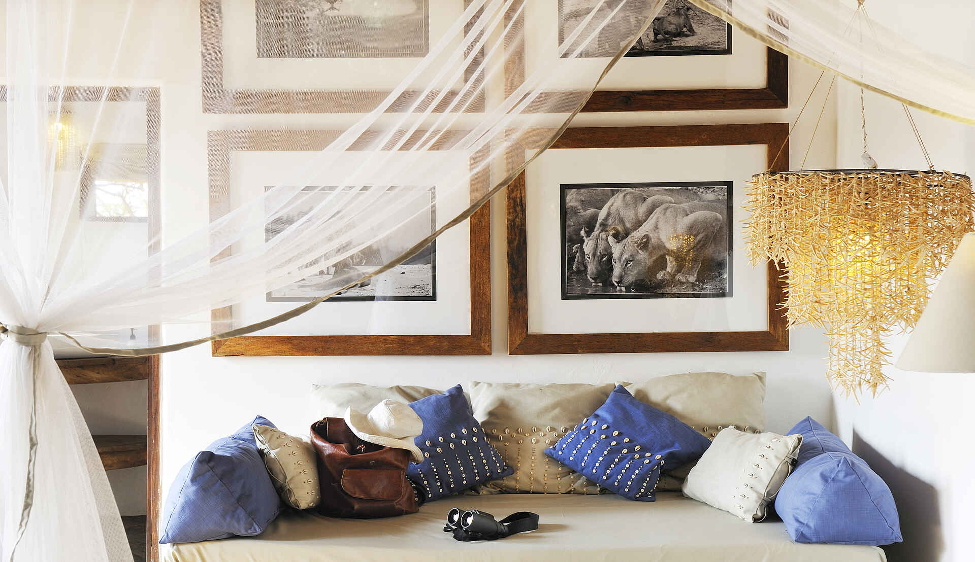 Kaingo Camp: Kissen im Gästechalet