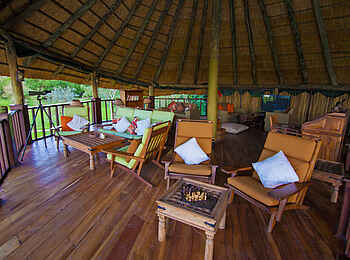 Katuma Bush Lodge: Die gemütliche Lounge
