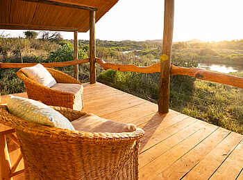 Laikipia Wilderness Palm Camp: Auf der Terrasse Laikipia Wilderness Palm Camp: Auf der Terrasse