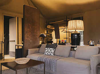 Linkwasha Camp: Wohnbereich Linkwasha Camp: Wohnbereich