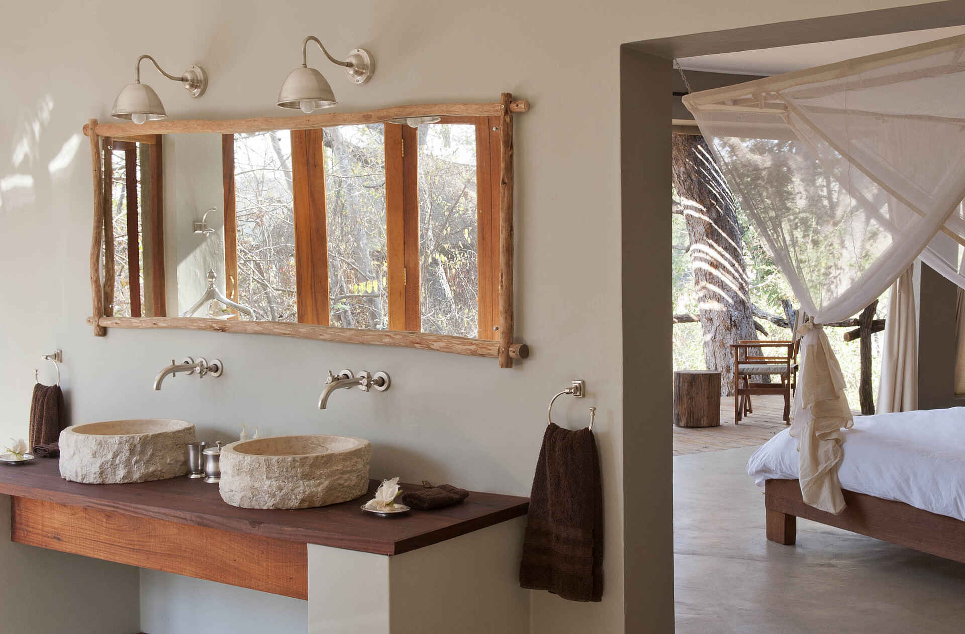 Mkulumadzi Lodge: Waschtisch