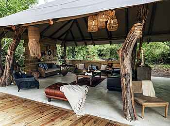 Mma Tsebe Tented Camp: Lounge im Zentralbereich Mma Tsebe Tented Camp: Lounge im Zentralbereich