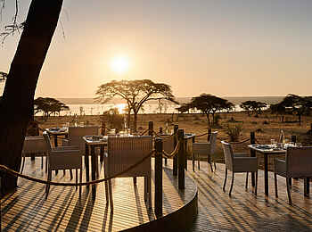 Sanctuary Swala: Die Gästeterrasse