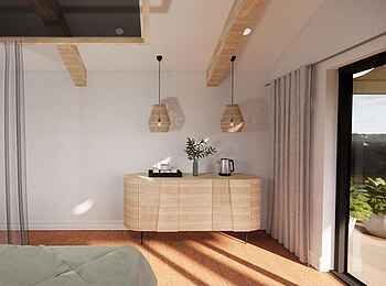 Shongwe Samanzi Lodge: Blick hinein