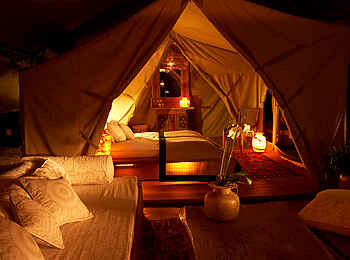 Naibor Camp: Zeltinterieur Naibor Camp: Zeltinterieur