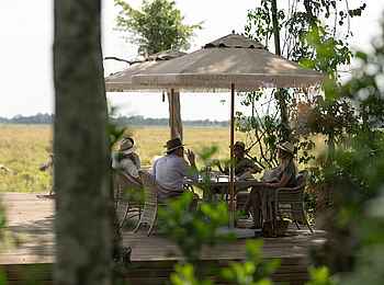 Paradise Plains Camp: Terrasse