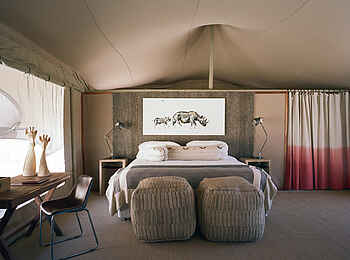 Hoanib Valley Camp: Gästezelt Doppelbett