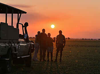Muzimu Lodge: Sundowner Pirschfahrt Muzimu Lodge: Sundowner Pirschfahrt
