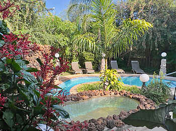 Shametu River Lodge: Das Pooldeck