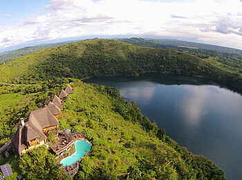 Kyaninga Lodge: Luftbild Kyaninga Lodge: Luftbild