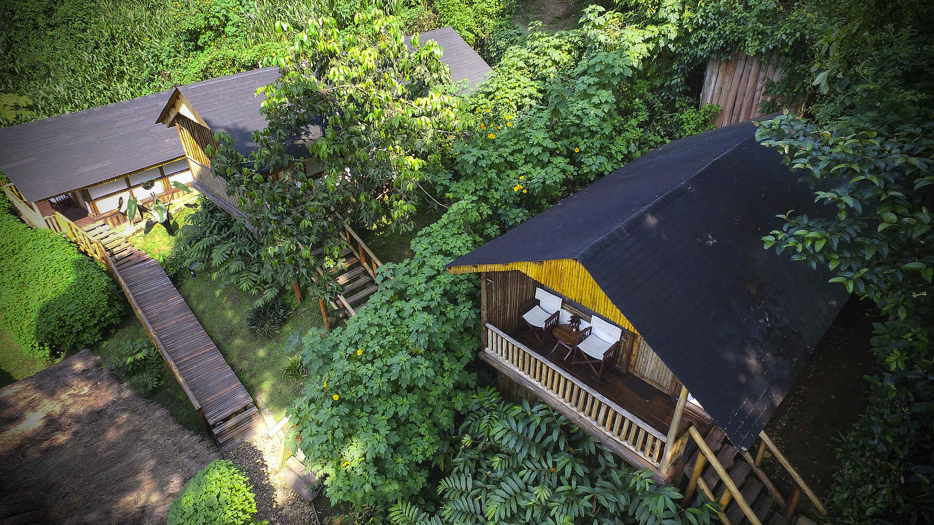 Buhoma Lodge, Bwindi Impenetrable Forest National Park, Gorilla tracking, Luftbild, Afrikarma, Afrikarma Safaris, Afrikarma Safaris - Wildnis. Hautnah., Afrikarma.de, Uganda Exclusive Camps & Lodges, Wild Frontiers