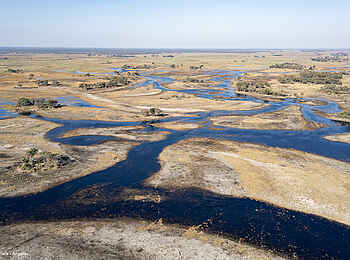 Luiana Plains Expedition Camp: Weite Überschwemmungslandschaft
