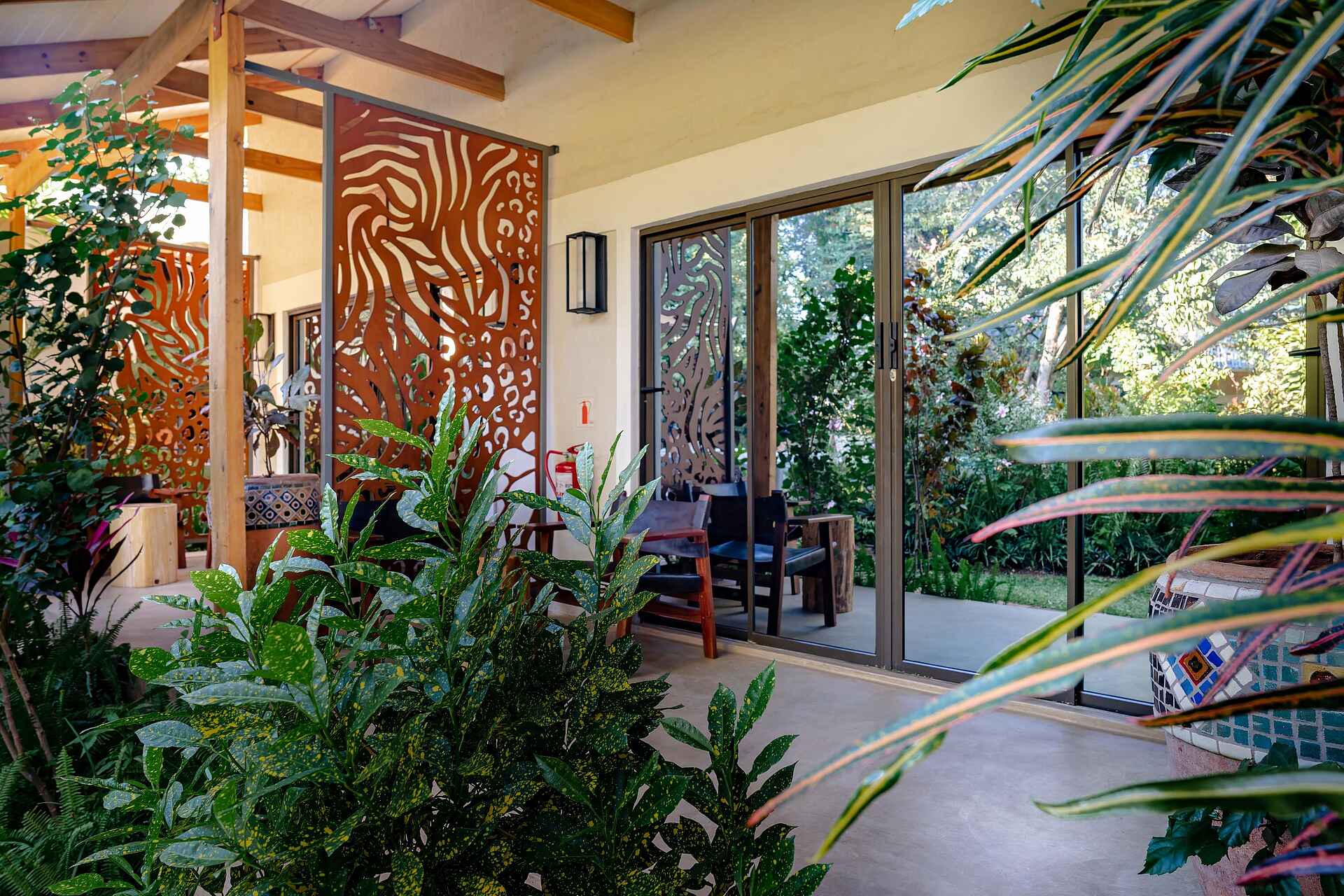 Shongwe Oasis Lodge: Blick hinaus