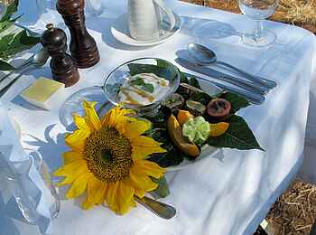 Sirikoi: Menübeispiel für ein Frühstück im Busch