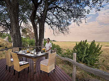 Linyanti Bush Camp: Privates Lunch Linyanti Bush Camp: Privates Lunch